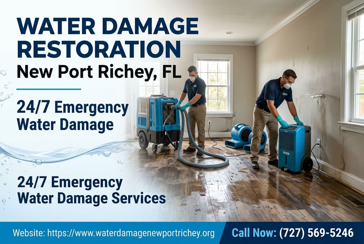 Water damage restoration service icon New Port Richey